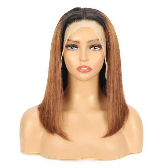 Bob Frontal Lace Wig Ombre Color Lace Wigs Colors Bobo Wig 180% Density