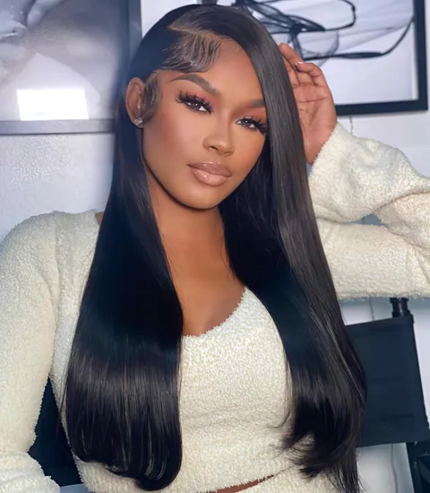 Premium Quality Vietnamese Human Hair Glueless Straight Lace Front Wig