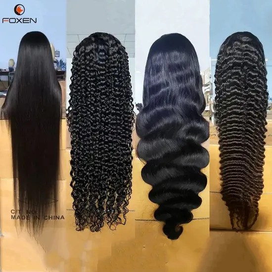 Wholesale Human Hair Wig 13X4 Transparent Lace Frontal Pre Plucked Hair Wigs