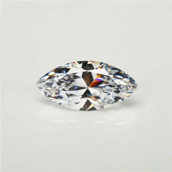 Factory Direct Sale Cubic Zirconia for Jewelry Making White Zircon Marguise Cut Synthetic Gems Loose Stone