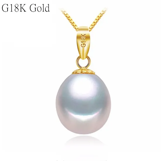 18K Gold Genuine Fresh Water Real Freshwater Cultured Pearl Jewelry