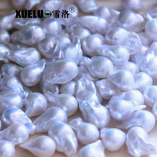 AAA Quality Natural Genuine Cultured Freshwater Nucleated Baroque Loose Pearls (XL110043)