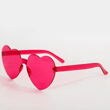 Heart-Shaped Glasses Factory Candy Jelly Love Glasses Personal Sunglasses Promotional Gift
