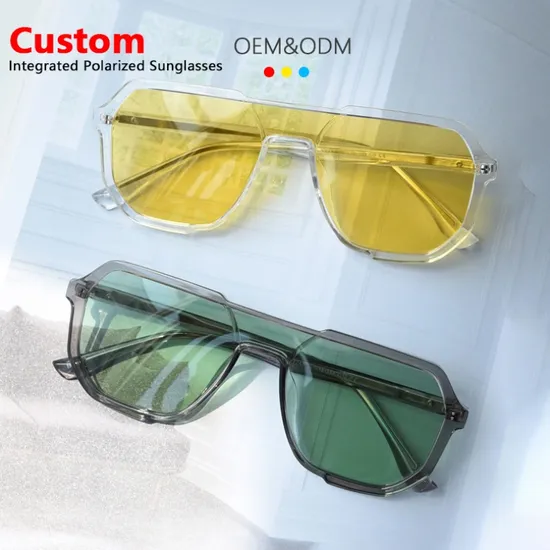 2025 New Net Red Frame Thin Ins Driver Glasses Tide One Polarized Sunglasses for Men and Women with High Quality Lens Custom Logo Sports Sunglasses