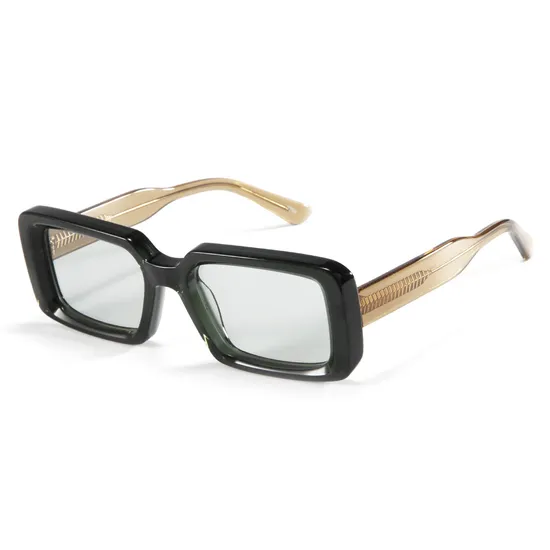 Acetate Custom Logo Sun Glasses Retro Luxury Brand Designer Thick Frame Shades High Quality Square Sunglasses