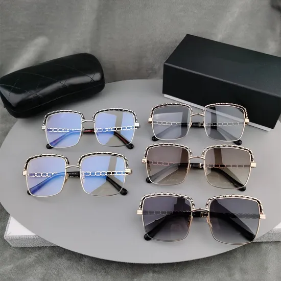 Trending Sunglasses Fashion New Retro Metal Half Frame Replicas Sunglasses