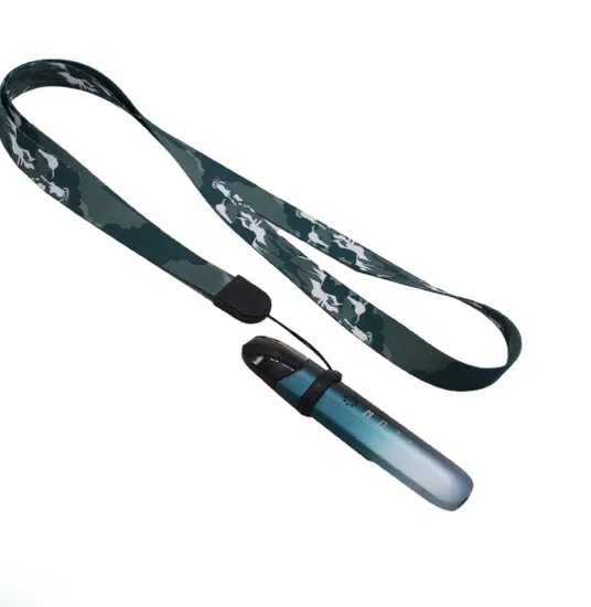 RPET Processing Custom Electronic Cigarette Set Loop Lanyard Cigarette Set Hanging Strap Electronic Cigarette Lighter Lanyard Color Print Halter Neck Rope