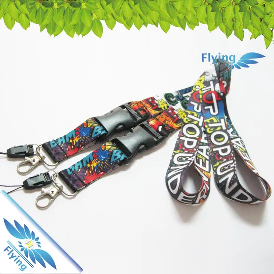 Fashionable Polyester Lanyard Fabric Card Strap Various Size/Hook in Bulk Cheap