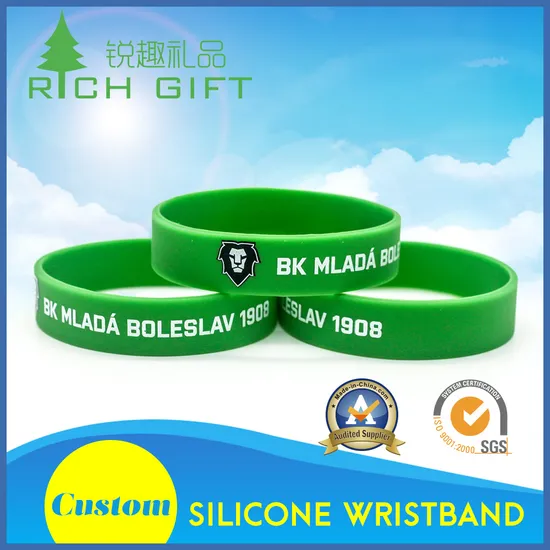 Fashion Style Silicon Wristband with Lion Head Printing