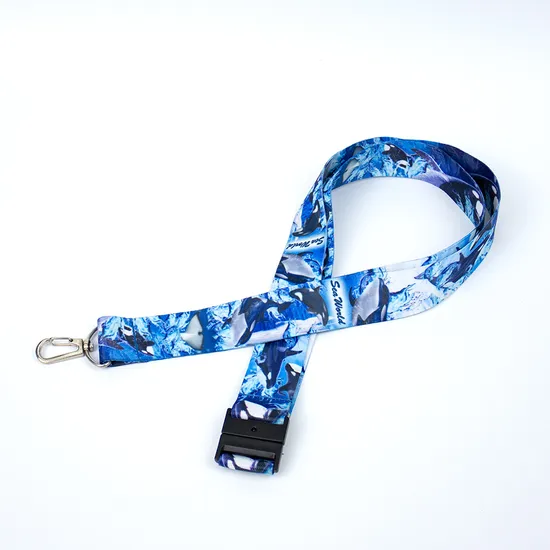 Wholesale Souvenir Customized High Quality Silkscreen Printing Logo Lanyard
