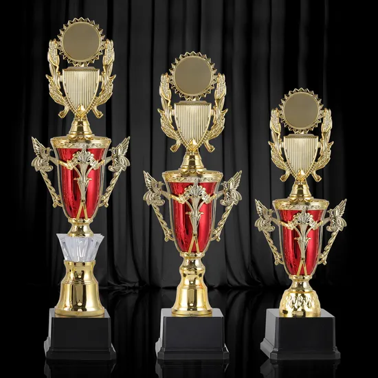 Custom Plastic Trophy Basketball Football Badminton Competition Championship High Quality Sport Trophies