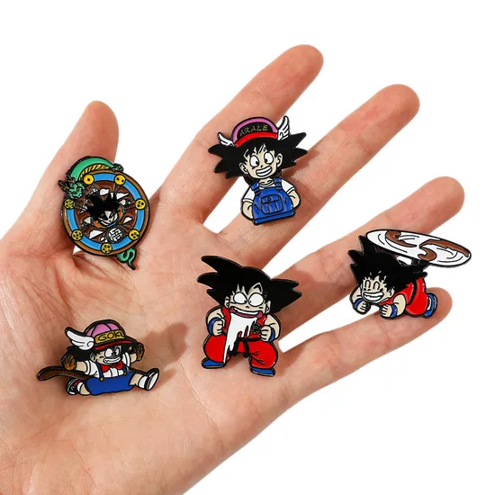Cartoon Japanese Anime Lapel Pin Manufacturer Badge Metal Craft Wholesale Coin Brooch Custom Logo Enamel Pin Soft Hard Enamel Pins
