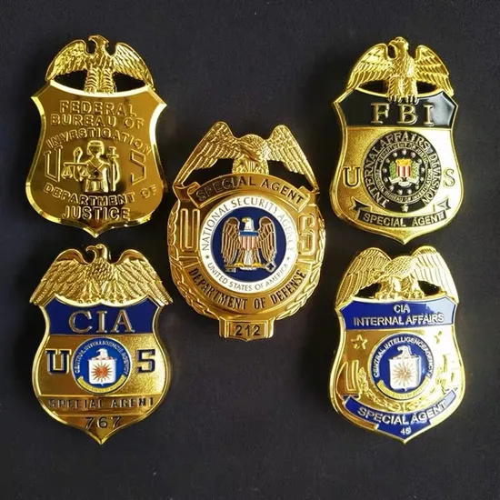 OEM Wholesale Promotional Metal Lapel Pin Custom Security Police Gift Button Badges