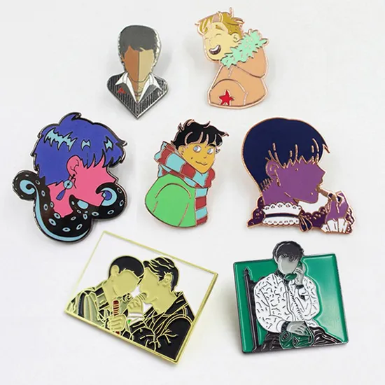 Wholesale UV Printing Dyed Multicolor Customized Design Cartoon Characters Animal Badge Backing Card Butterfly Needle Funny Modern Soft Enamel Custom Lapel Pin