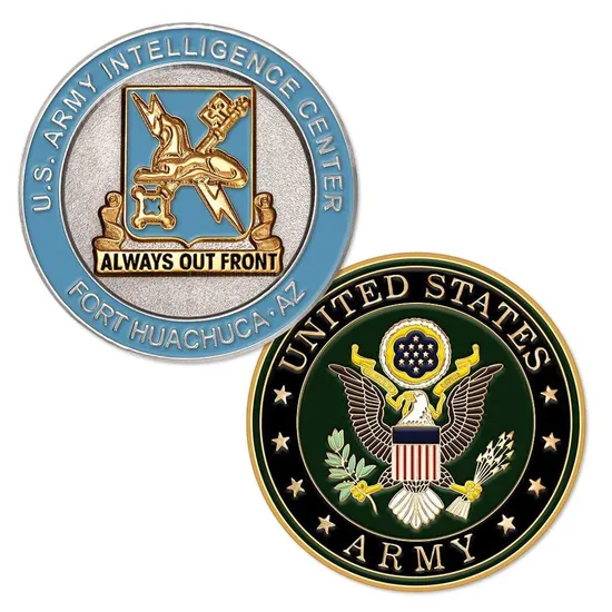 Wholesale Factory Customized 3D Soft Enamel Metal Coin Police Military Challenge Coins