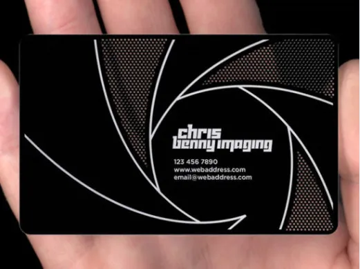 Custom Aluminum Visit Name Metal Business Card
