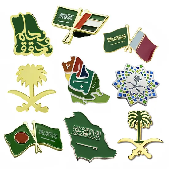 Manufacture Designer Promotional Personalised Iron Zinc Alloy Gold Ename Pin Badge