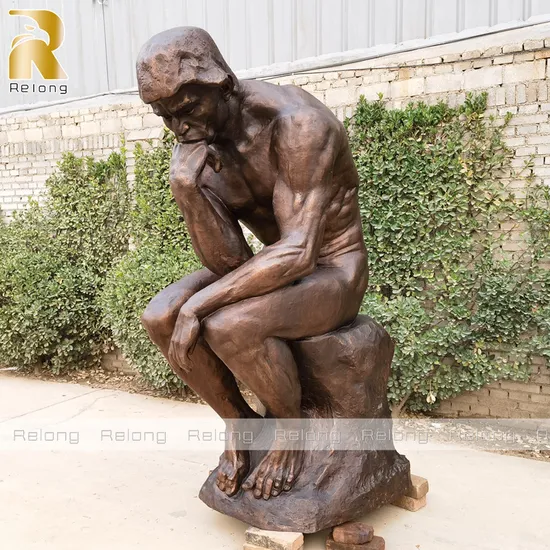 High Quality Classic Life Size Bronze The Rodin Thinker Statue Sculpture for Sale