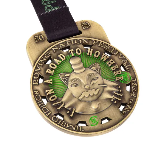 2-7mm Customized Custom Metal Medals Awards Souvenior Poly Bag / Bubble OPP Sports Medal