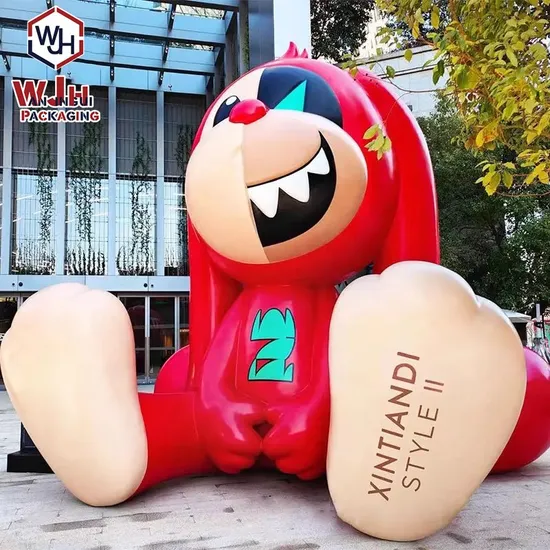 Giant Clown Event Held on Site Celebration Mall Opening Marketing Advertising Photo Exhibition Color Custom 3m High Fiberglass Sculpture