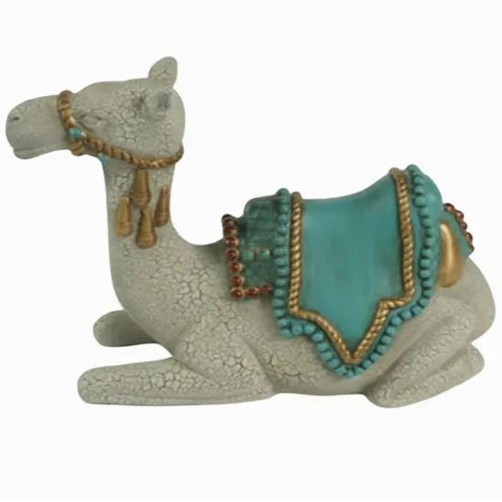 Home Decoration Resin Fiberglass Crafts Statue Nour Camel Sculpture
