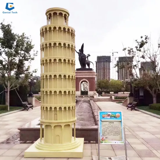 Ccmb06 Waterproof Famous Leaning Tower of Pisa Building Miniature Landscape for Sale