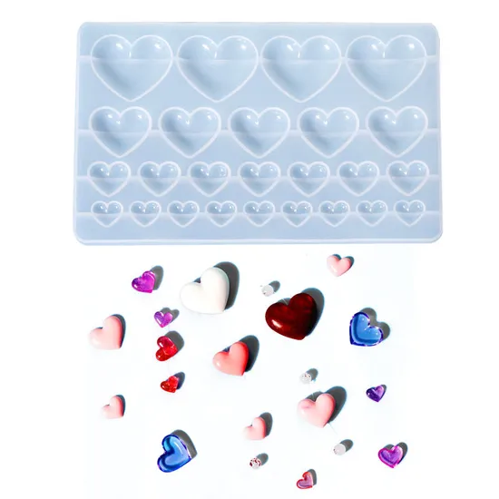 Heart Shape Silicone Resin Mould Heart Shape Silicone Resin Mould