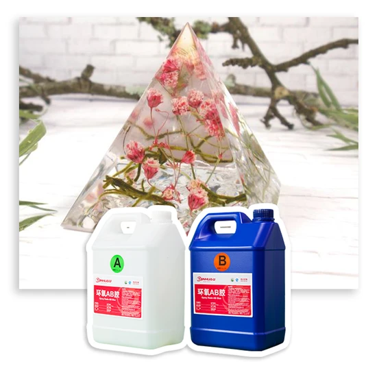 Transparent Glass Texture Liquid Crystal Anti-Yellowing Epoxy Resin for DIY Crafts