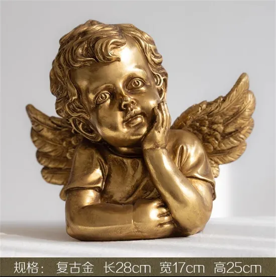 Customized Resin Angel Sculpture Garden Statue Polyresin Cherub for Home Decoration