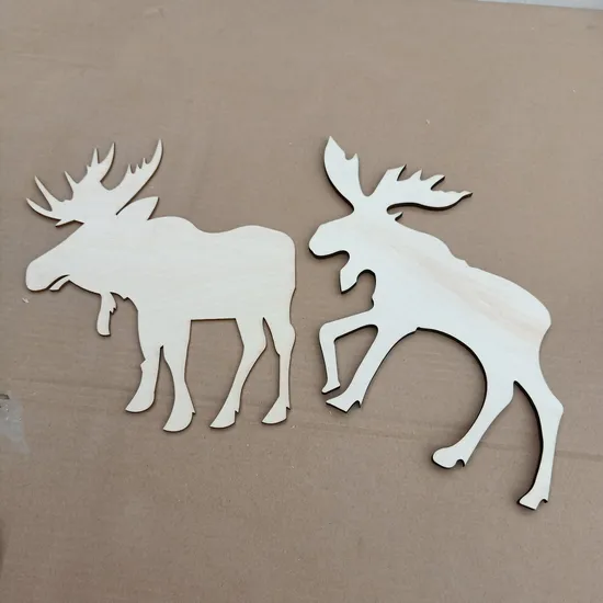 Laser Cut Wooden Craft Bear Custom Laser Cutting Wooden Butterfly Wood Deer