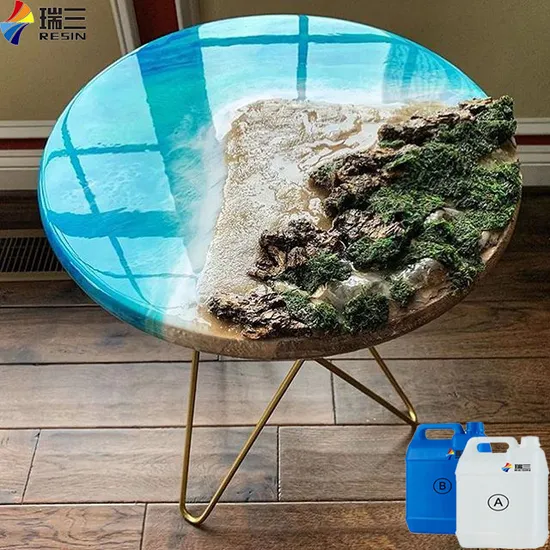 Easy Crystal Liquid Clear Epoxy Resin for Wood Table Crafts