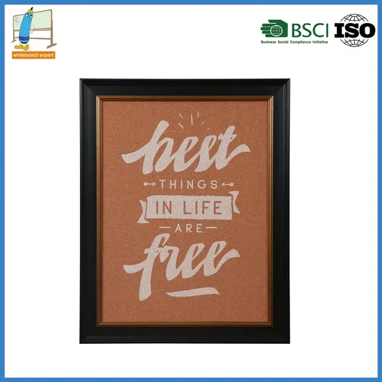 Home Decor Photo Frame Bulletin Corkboard with Printing