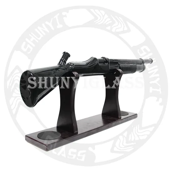 27 Inches Big Gun Glass Water Pipe DAB Rig Recycler Tobacco Smoking Pipes Hookah Shisha