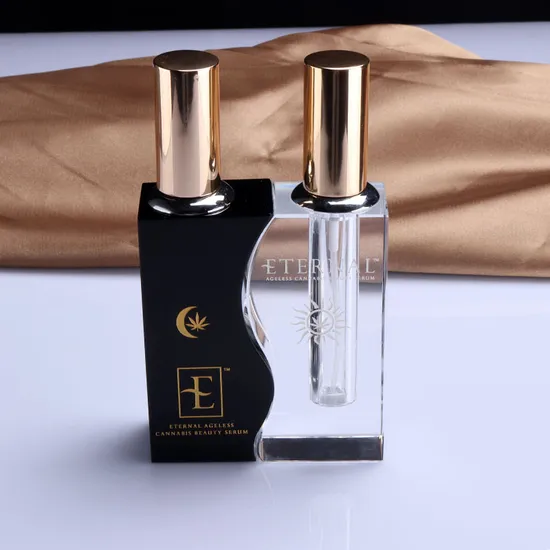 Unique Shape Crystal Perfume Bottle Decoration (KS24072)