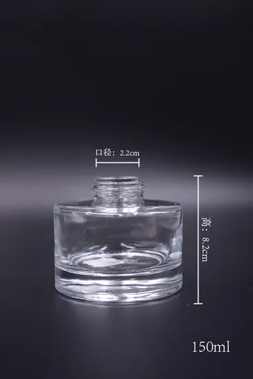 Wholesale Customized Perfume Reed Diffuser Round Glass Bottle Fragrance Container for Home Scents