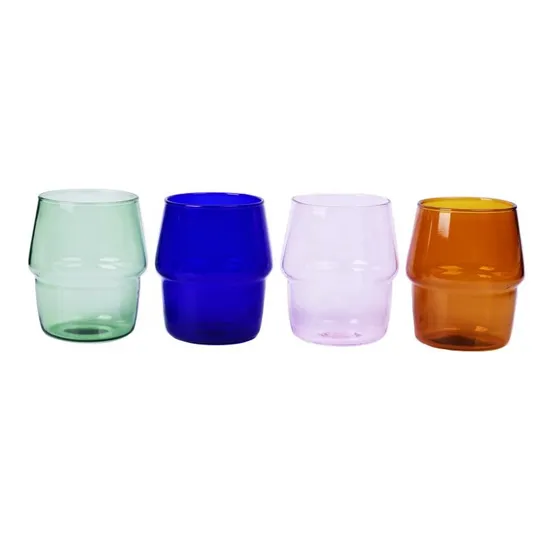 Colorful Glass Vase Home Decoration for Wedding Multiduty Glass Cup