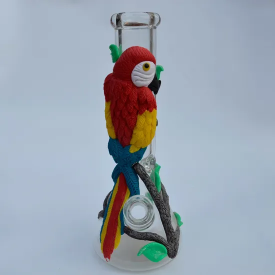 Factory Wholesale Hand Painted Glass Water Pipe for Smoking