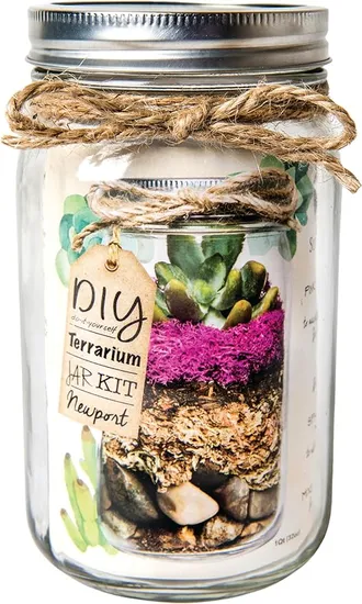 Terrarium Kit DIY Jar, Newport