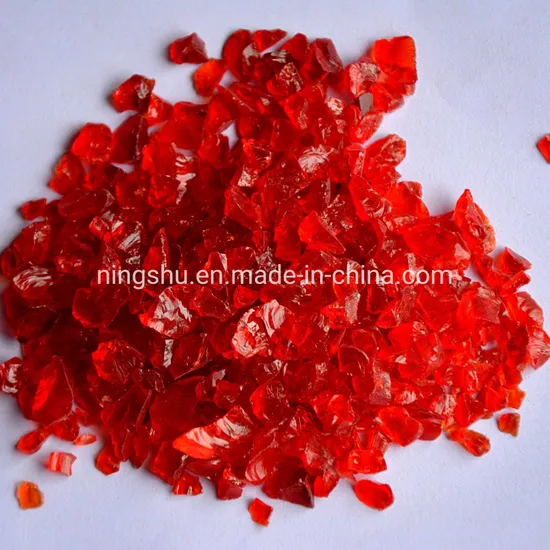 Wholesale Colorful Broken Recycled Crushed Glass Granule Crystal Chip for Decoration