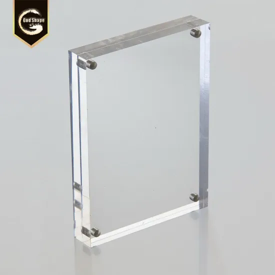 Clear Acrylic Tabletop Stand Office Supply Photo Picture Frame