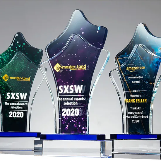 Free Design School Award Staff Award Pin Crown Award Cutting and Carving Crystal Trophy 3D Model