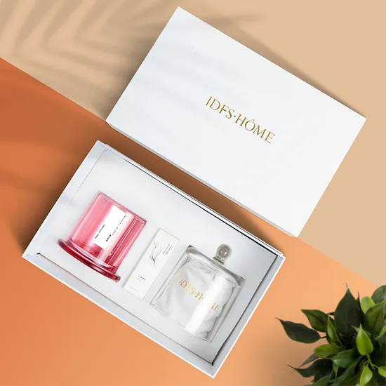 Clear Glass Jar Various Colors Crystal Stone with Glass Lid Aromatherapy Diffuser