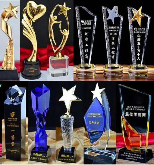 Chinese Factory Acrylic Crystal Awards and Trophies Luxury Design Custom Made
