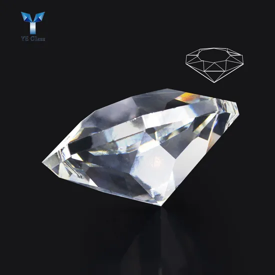 Diamond Shape Crystal Glass Pendant Crystal Bead for Chandelier Lampwork