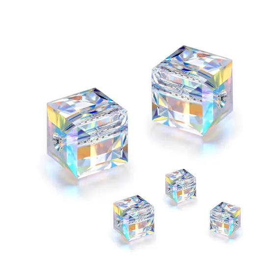 Asfour 30% Lead Crystal 16mm Clear Crystal Octagon Prism Beads