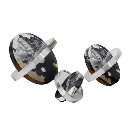 Wholesale Creative David Natural Crystal Craft Arts Ornaments for Hotel Home Decoration