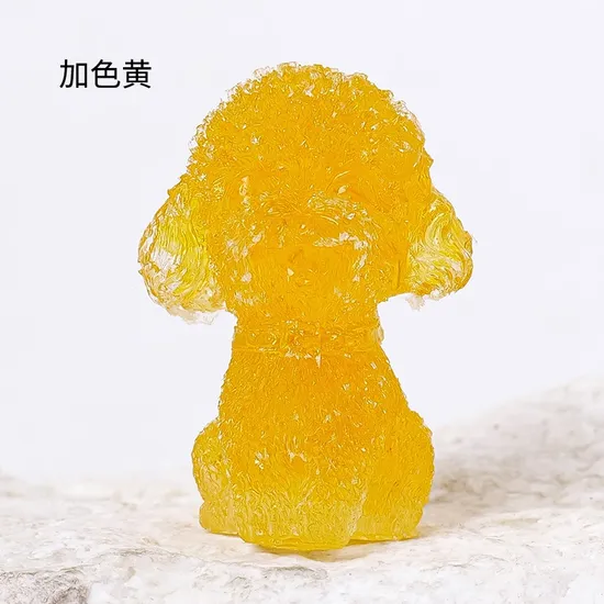 Wholesale Handmade Natural Healing Crystal Stone Drop-Glued Teddy Dog Ornament Crystal Crafts