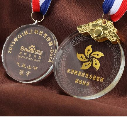 Customized Acrylic Crystal Glass Medal