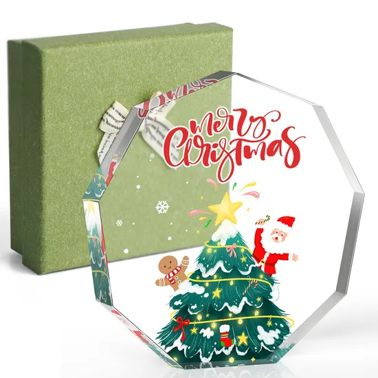Custom Clear Acrylic Christmas Ornaments for Home and Office