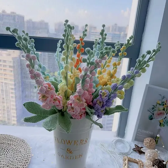 Wholesale Delphinum Flower Factory 100% Handmade Single Delphinium Flower Finished Delphinum Flower for Bouquet, Home Decor, Gift